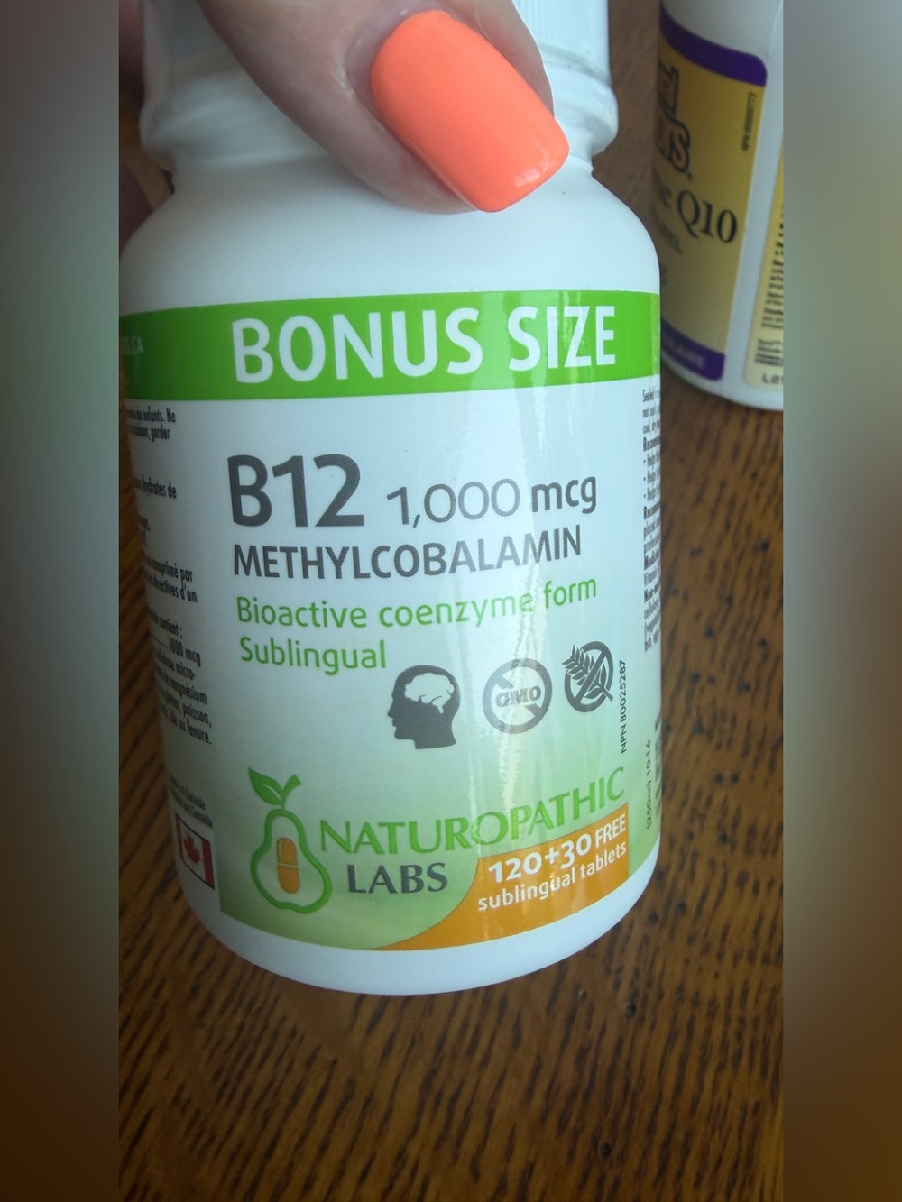 ACTIVE B-12 METHYLCOBALAMIN SUBLINGUAL - 120 Tablets - Sealed
